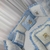 Kit Berço Americano para Meninos Personalizado Branco com Azul Bebê Ursinho Luxo 8 Peças