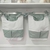 Kit Saquinho Porta Fraldas 2 peças Branco com Verde para Meninos - Bebê Enxovais