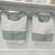 Kit Saquinho Porta Fraldas 2 peças Branco com Verde para Meninos