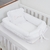 Ninho Redutor Moisés para Bebê Personalizado Menino e Menina Comfort Clean Branco