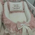Ninho Redutor Moisés para Bebê Luxo Rose Personalizado Rose Borboletas Floresta Encantada - Bebê Enxovais