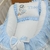 Ninho Redutor Moisés para Bebe Menino Azul Personalizado Foguete Astronauta - Bebê Enxovais