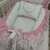Ninho Redutor Moisés para Bebê Menina Branco com Rosa Jardim Encantado Luxo - comprar online