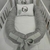 Ninho Redutor Moisés para Bebê Luxo Cinza Chambray Personalizado