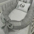 Ninho Redutor Moisés para Bebê Luxo Cinza Chambray Personalizado na internet