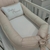 Ninho Redutor Moisés para Bebê Menina Personalizado Rose Nude com Branco - Bebê Enxovais
