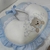 Almofada Amamentação para Meninos Branco com Azul Ursinho Luxo Renda na internet