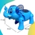 Elefante De Brinquedo Com Som E Luz Musical Anda Led Animal - comprar online