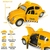Carrinho Miniatura Fusca Taxi De Metal Abre As Portas E Capô - loja online