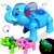 Elefante De Brinquedo Com Som E Luz Musical Anda Led Animal - Loja Europio