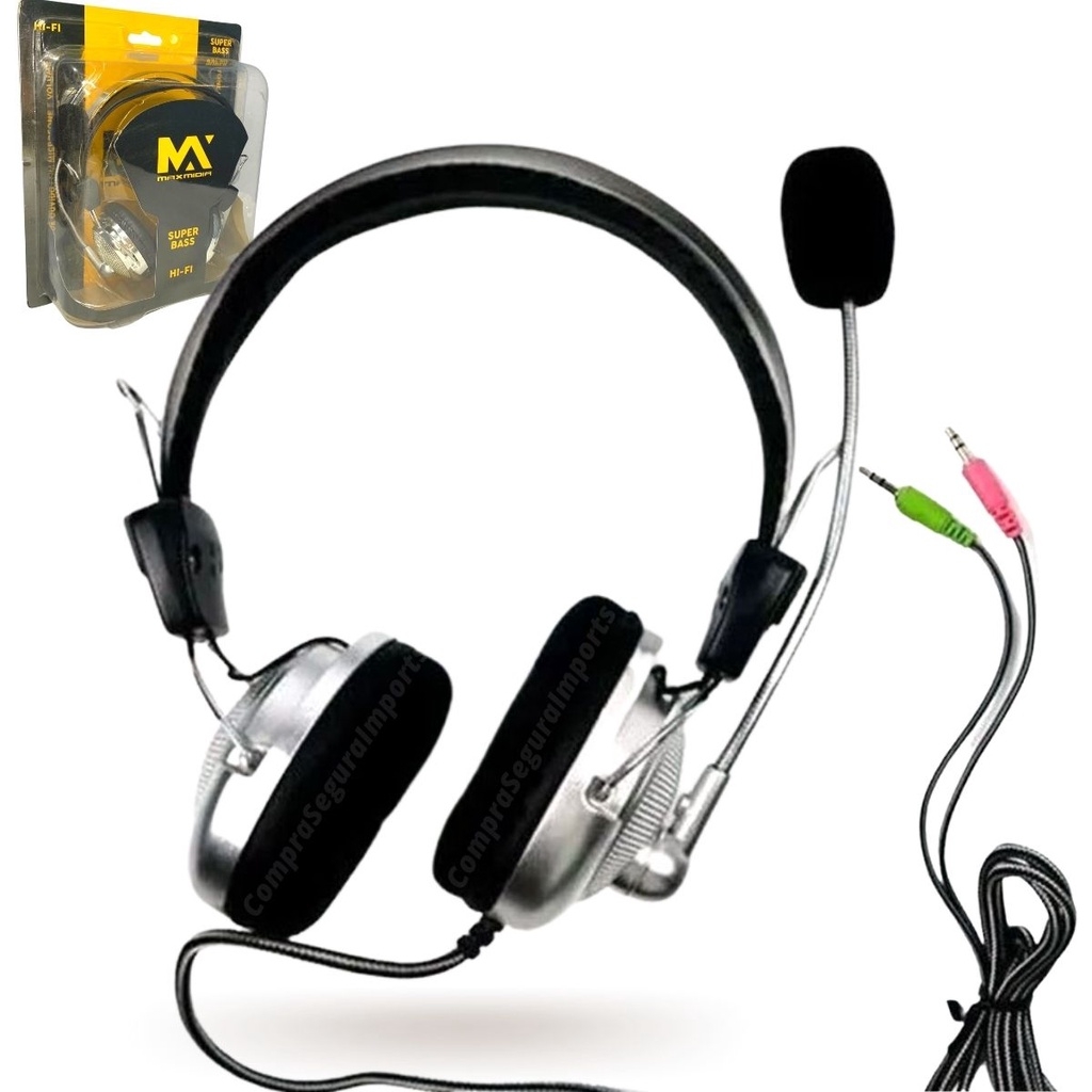 Fone De Ouvido Gamer C/ Microfone P/ Pc Notebook Headphone