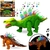 Dinossauro de Brinquedo Estegossauro Anda Emite Som Luz Led