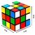 Kit 30 Cubo Mágico Pequeno Colorido Prenda Lembrancinha - comprar online