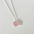Colar dois corações Rosa M (coração duplo) em prata 925 - comprar online