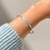 Bracelete fio quadrado 3mm em prata - comprar online
