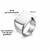 Anéis De Sinete Quadrados Gravados Personalizados Para Homens - JR MEN