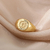 Anéis de Sinete personalizados cor Dourada
