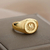Anéis de Sinete personalizados cor Dourada