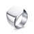 Imagem do Anéis De Sinete Quadrados Gravados Personalizados Para Homens