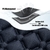 Colchonete inflável com travesseiro camping com bomba azul - TerraX Store