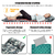 Colchonete com travesseiro inflável com bomba de pé integrada camuflado PACOONE - comprar online