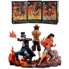 Figuras de acción de One Piece, Set de 3 piezas, Monkey D Luffy Ace Sabo en internet