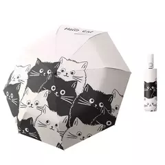 Paraguas plegable gato en internet