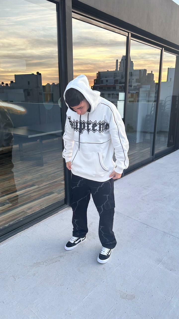 Buzo supreme negro sale
