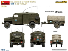 Radio Truck K-51 US Army c/atrelado K-52 1/35 - MiniArt 35418 - Hey Hobby - Modelismo Extraordinário