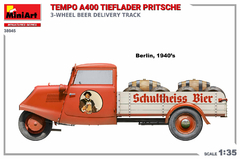 Caminhão Tempo A400 Tieflader 1/35 - MiniArt 38045 - Hey Hobby - Modelismo Extraordinário