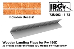 Flaps de Madeira Fw 190D 1/72 - IBG 72U003