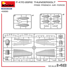 Imagem do P-47D-28RE THUNDERBOLT FREE FRENCH AIR FORCE 1/48 - Edição Básica MiniArt 48015