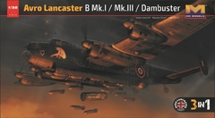 Avro Lancaster B MkI/ B MkIII/ Dambuster 3 em 1 1/32 - HKM 1E12