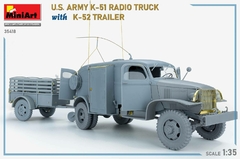 Radio Truck K-51 US Army c/atrelado K-52 1/35 - MiniArt 35418 - comprar online