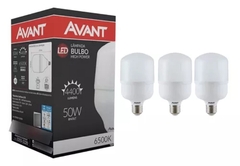 Lâmpada Led 50w Bulbo E27 6500k Branco Frio Bivolt Avant Luz Branco-frio 100v/240v - loja online