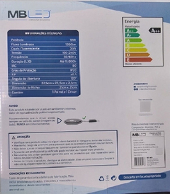 Painel Led Embutir Redonda 18w 3000k Biv Mb - loja online