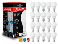 Imagem do Kit 20un Lâmpada De Led Bulbo 9w E27 Bivolt Avant