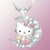 Collar de Hello Kitty en luna plateada - comprar en línea