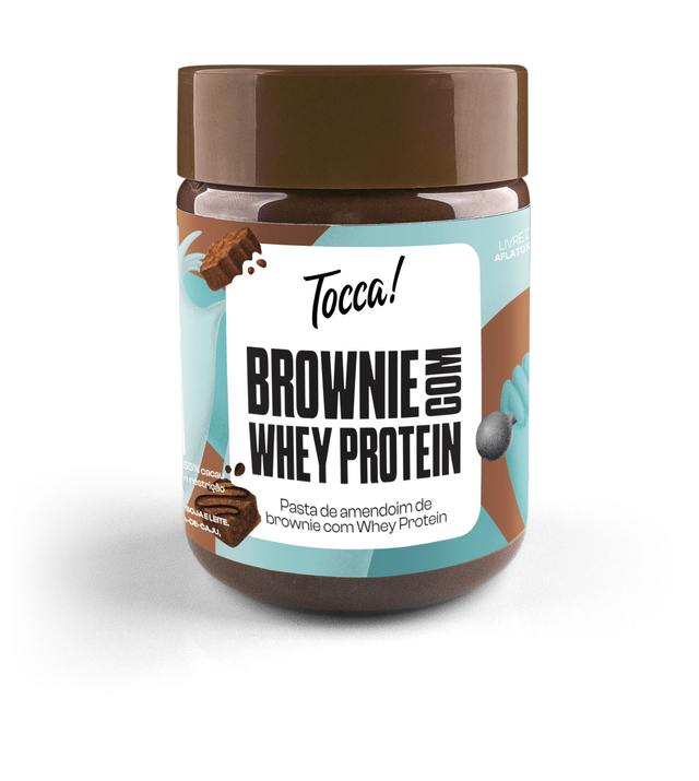Pasta de Amendoim Brownie com Whey Protein Zero Lactose