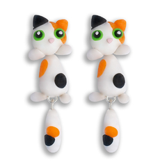 Aros Gatitos Tricolores - comprar online