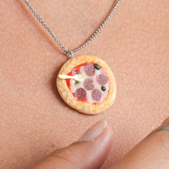 Collar pizza con tenedor - comprar online