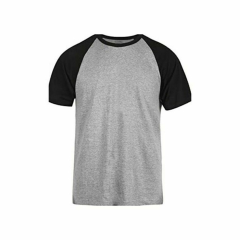 Remera Ranglan Premium Sublimable Gris Negro DANITEX
