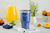 Vaso térmico con tapa azul 750 ml - tienda online