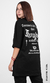 Camiseta Oversized Black 'Stoic Thoughts' Woman