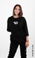 Camiseta Oversized Black 'Stoic Serenity' Woman