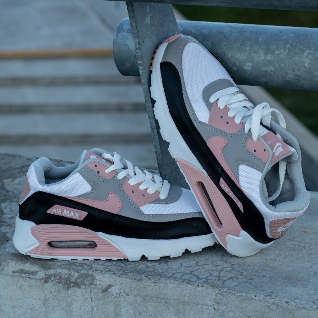 Air max 90 gris y rosa top