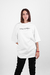 Camiseta Oversized White 'Resilience Statement' Woman