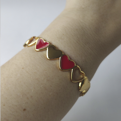 Bracelete Corações Vermelhos - comprar online