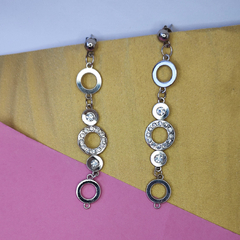 Circles and Strass Earrings