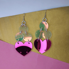 Holo + Hearts Earrings (many colours)